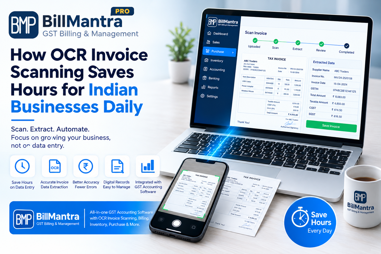 How OCR Invoice Scanning Saves Hours for Indian Businesses Daily