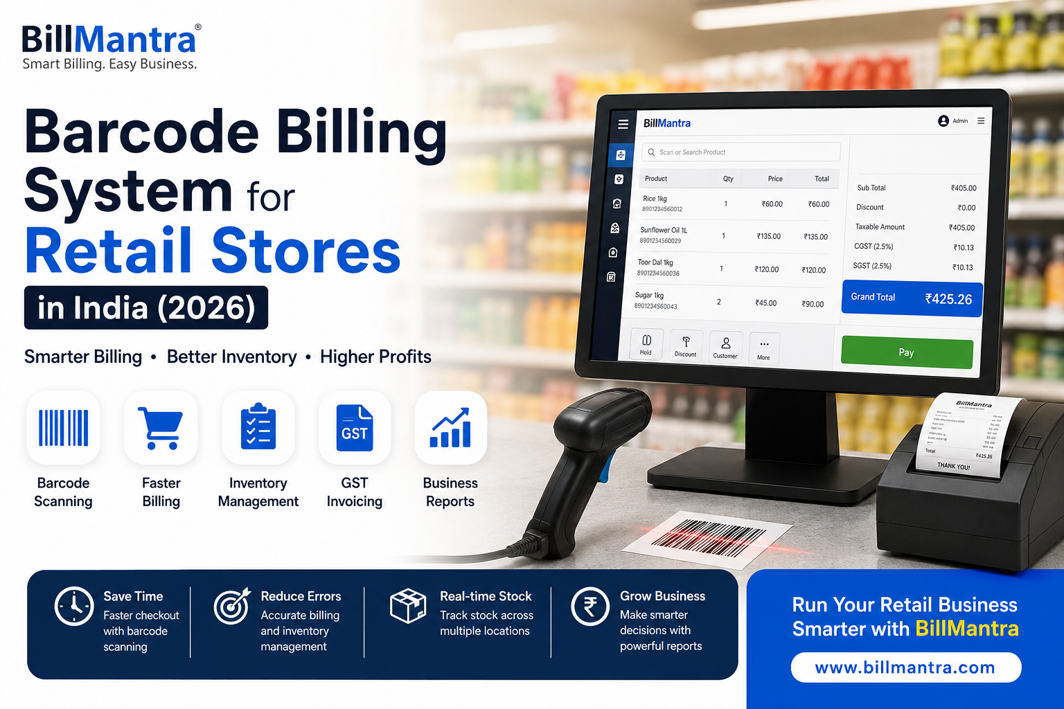 Barcode Billing System Guide for Retail Stores in India (2026)