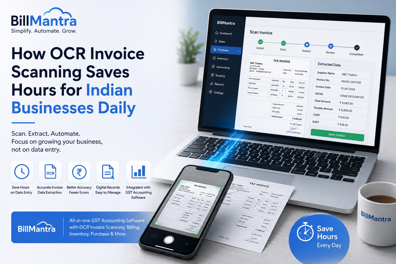 How OCR Invoice Scanning Saves Hours for Indian Businesses Daily